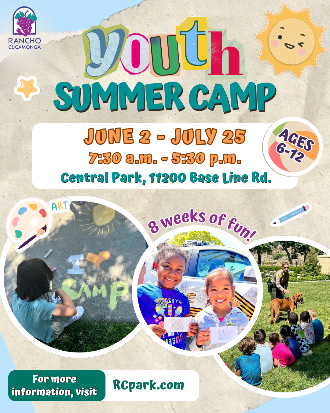 Youth Summer Camp 2025 City of Rancho Cucamonga